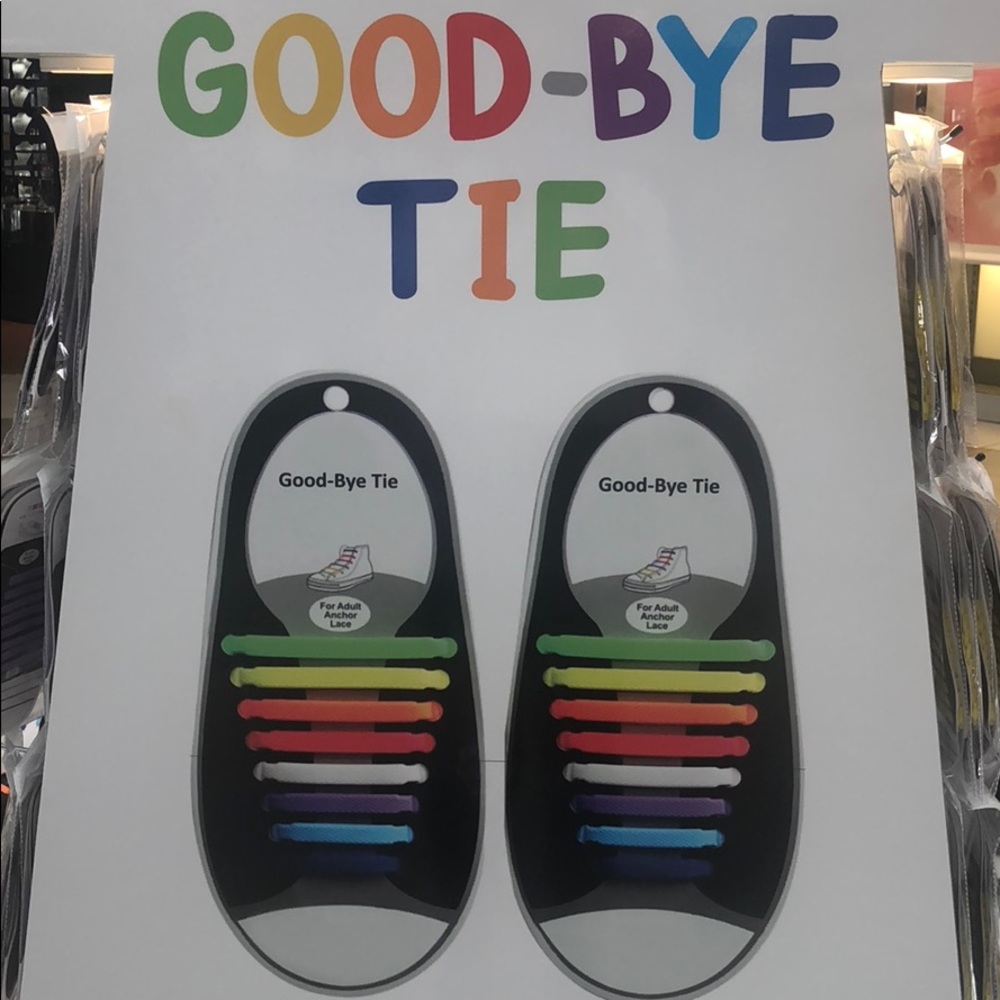 Silicone shoelaces 16 strips all colors
